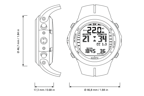Компьютер DX черн. наручный, с интерфейсом USB (Black)